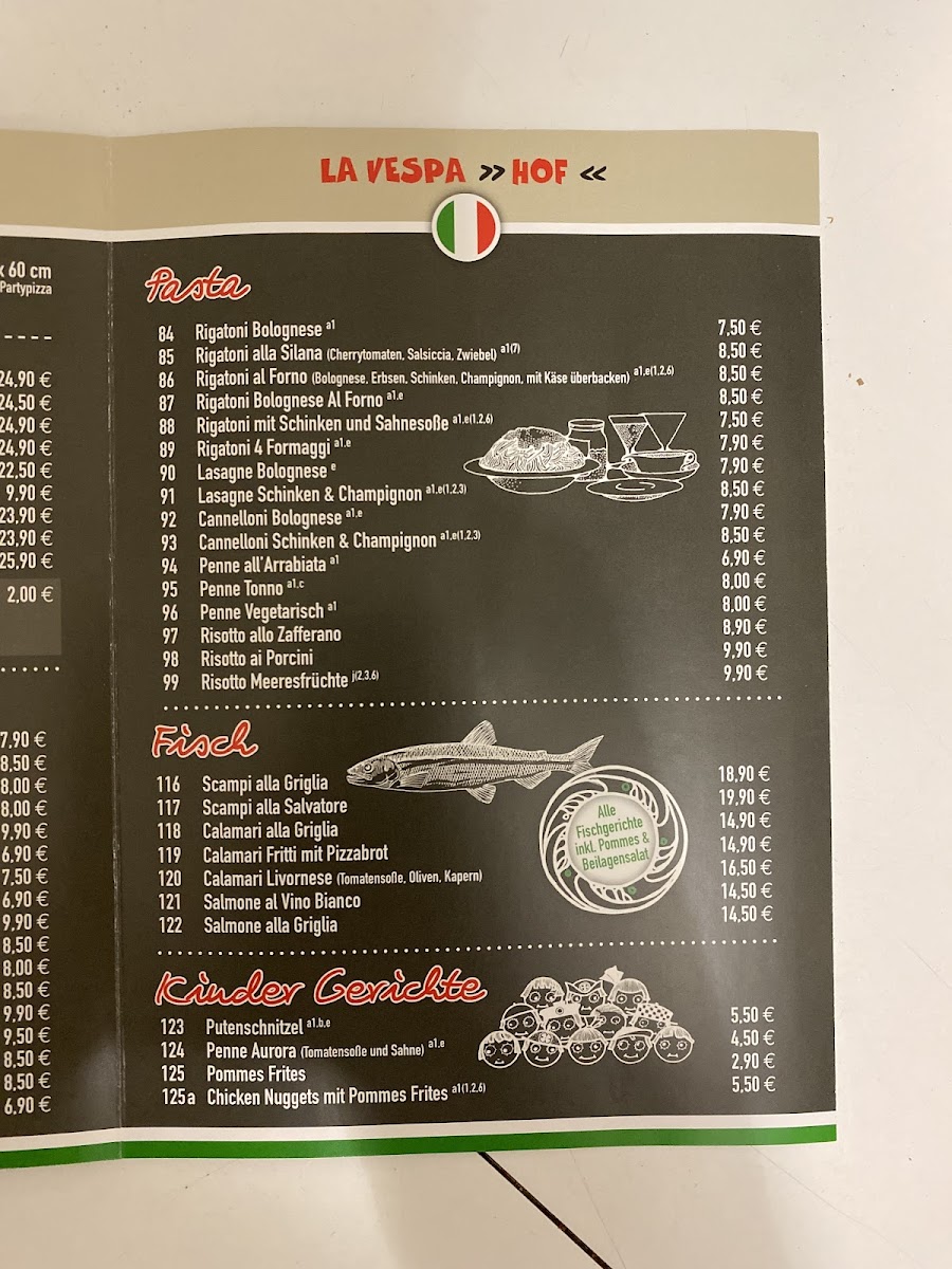 Pizzeria la Vespa Hof Photo Menu 3