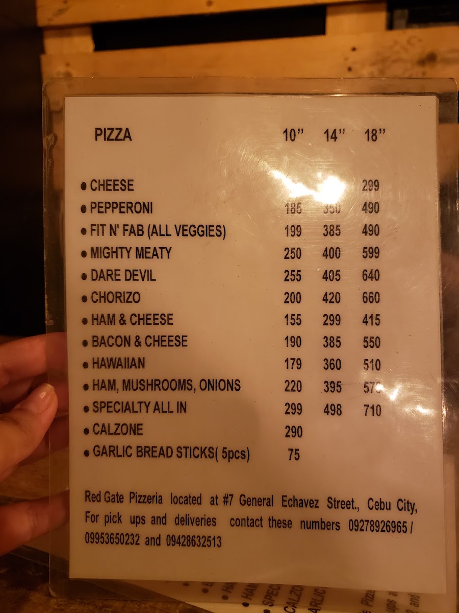 RedGate Pizzeria Photo Menu 10