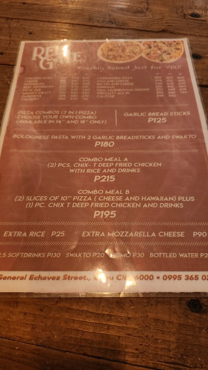 RedGate Pizzeria Photo Menu 4