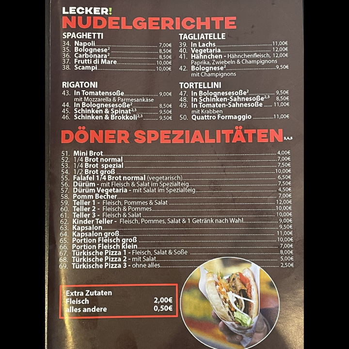 Star Döner - Pizzeria und Imbiss Photo Menu 1