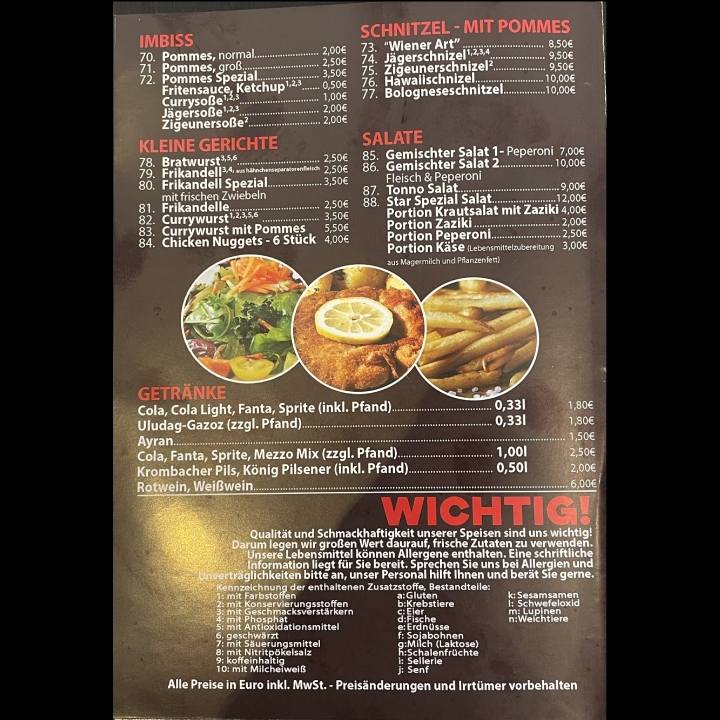 Star Döner - Pizzeria und Imbiss Photo Menu 2