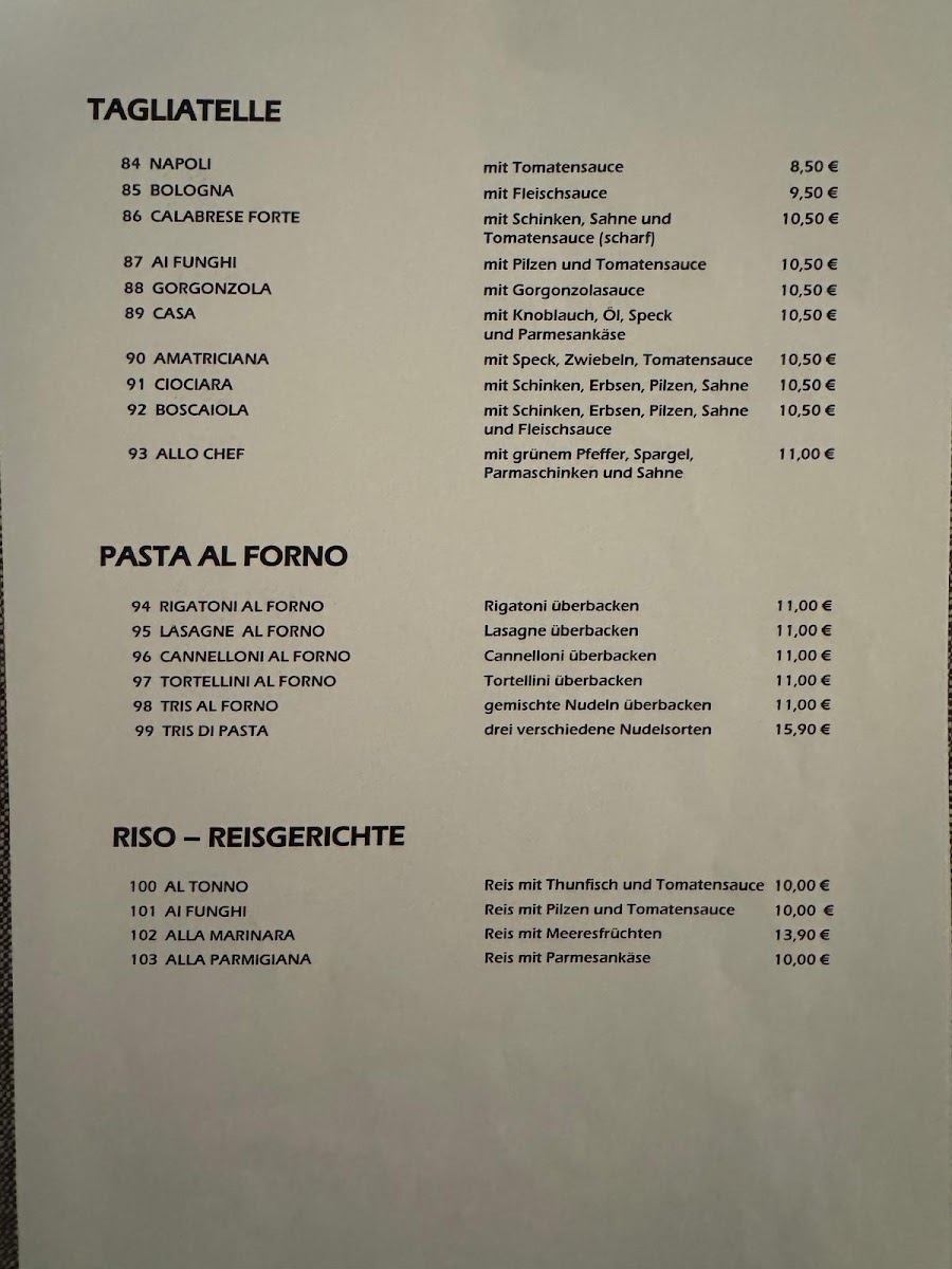 Restaurant La Rustica Photo Menu 1