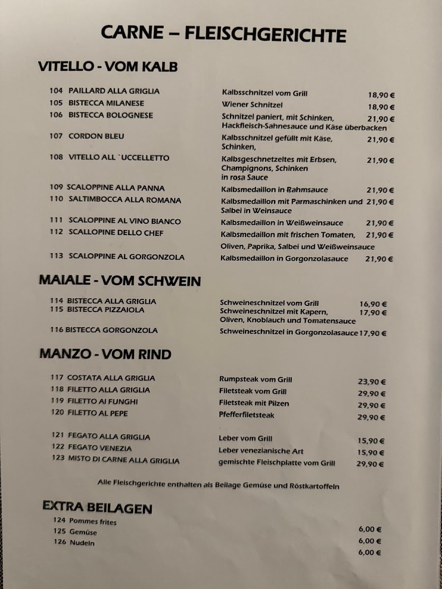 Restaurant La Rustica Photo Menu 2