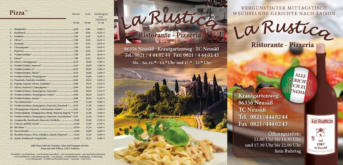 Restaurant La Rustica Photo Menu 8