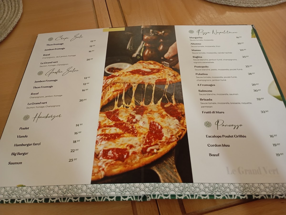 Le Grand Vert Premium Photo Menu 1