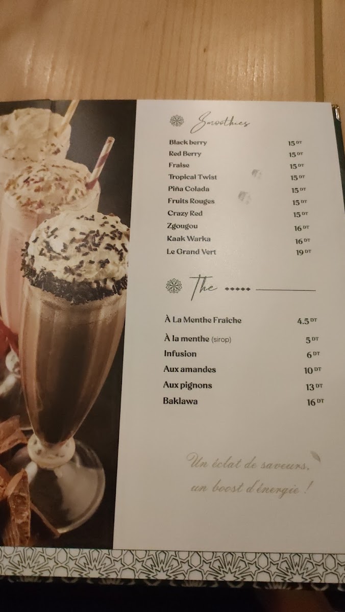 Le Grand Vert Premium Photo Menu 10