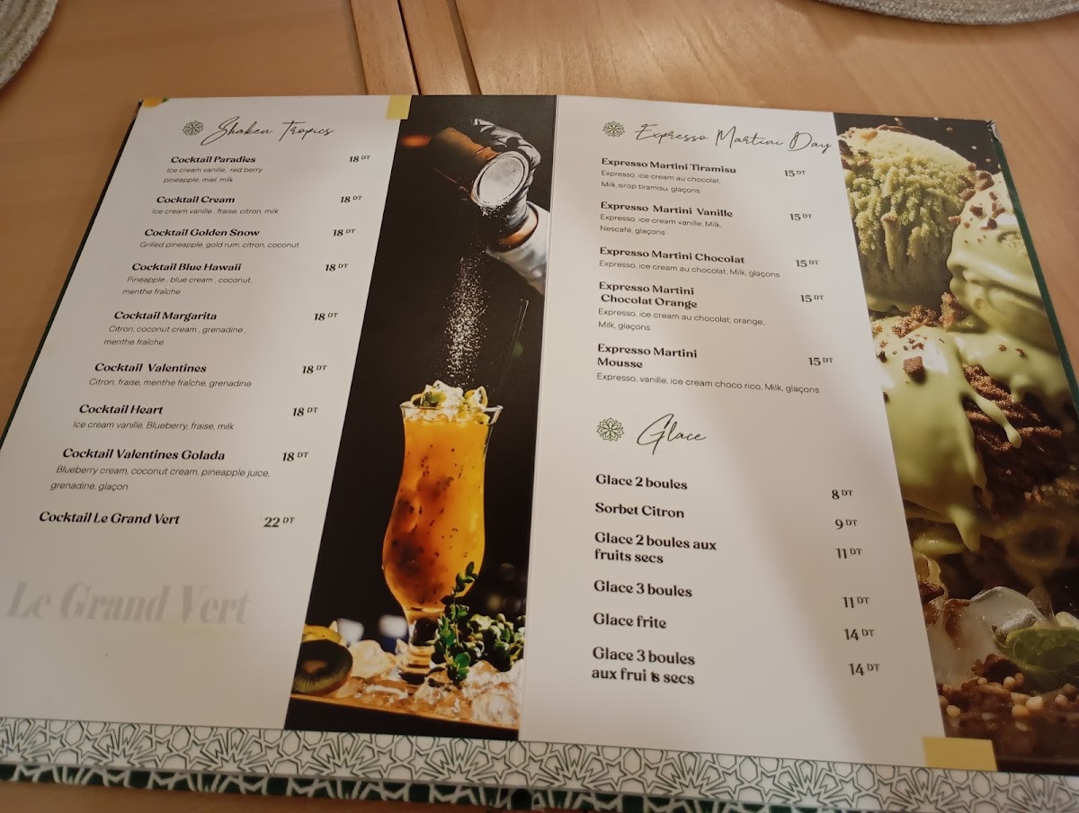Le Grand Vert Premium Photo Menu 5