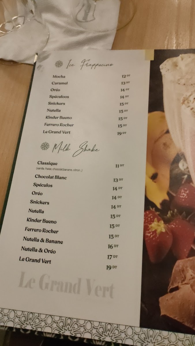 Le Grand Vert Premium Photo Menu 9
