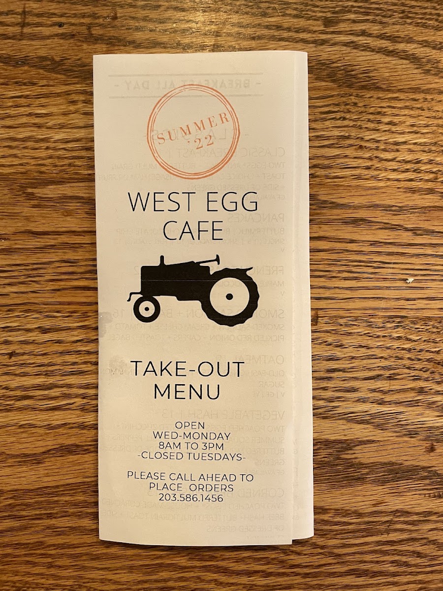West Egg Cafe Photo Menu 5
