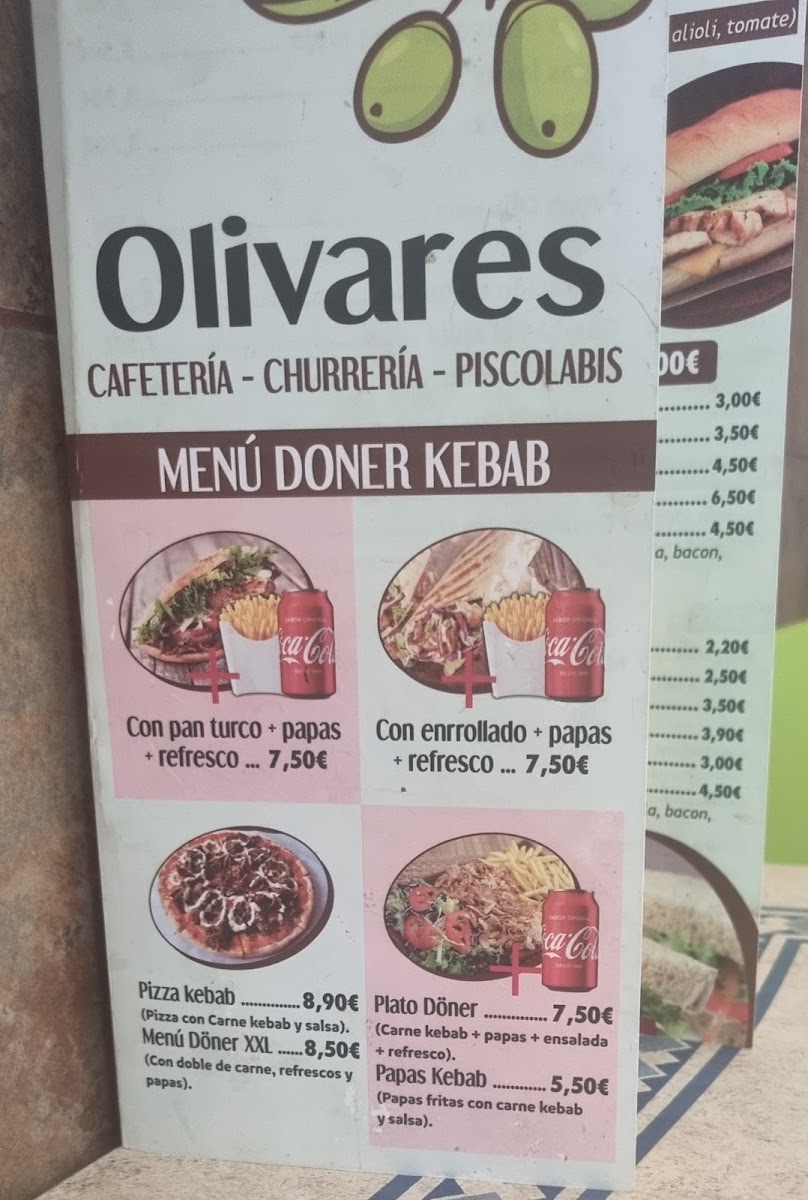 Olivares Cafeteria Churreria Piscolabis Photo Menu 1