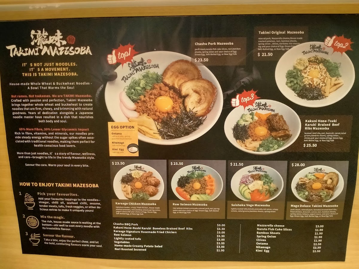 Takimi Mazesoba Photo Menu 4
