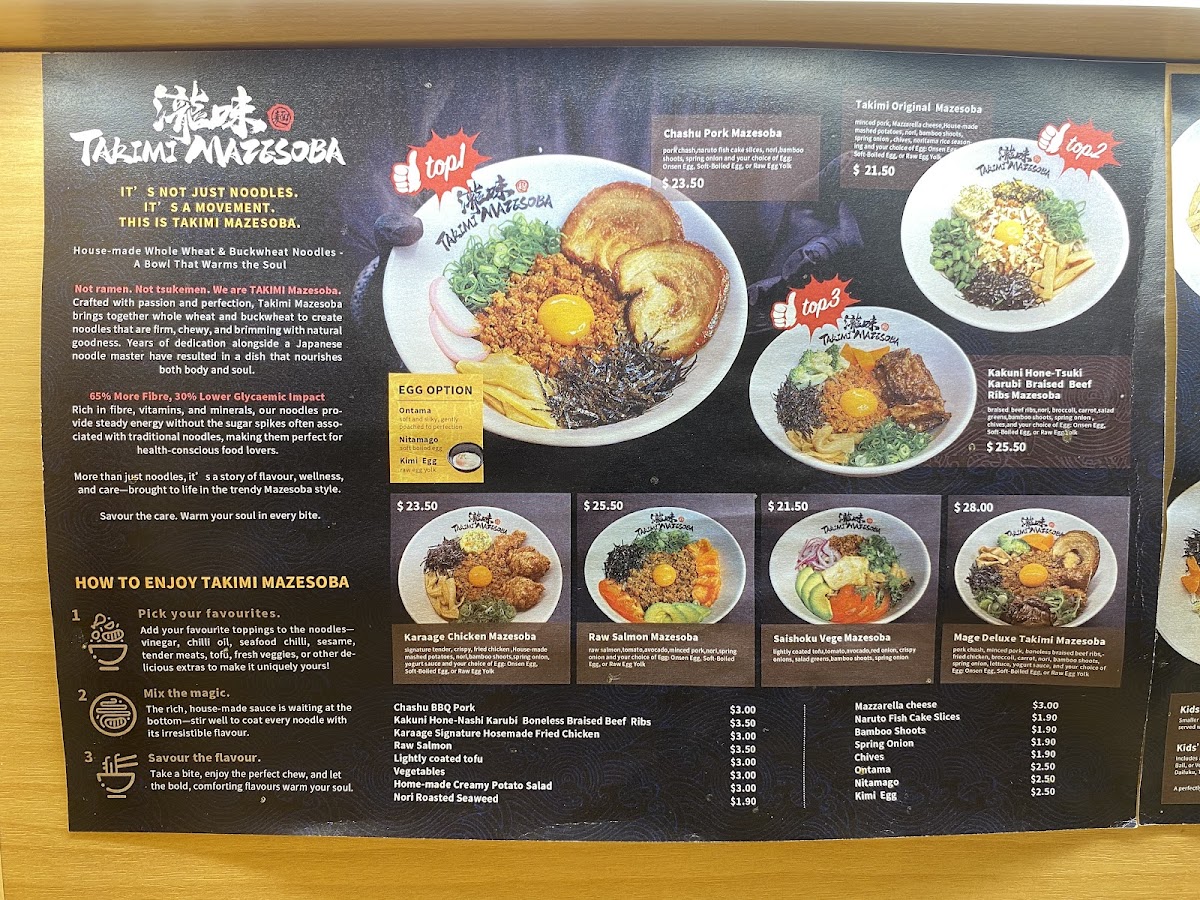 Takimi Mazesoba Photo Menu 5