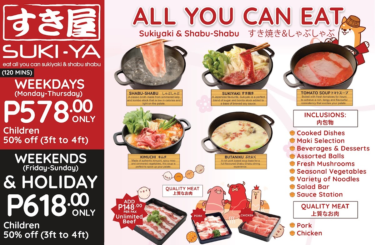 Suki-Ya - Ayala Malls Manila Bay Photo Menu 1