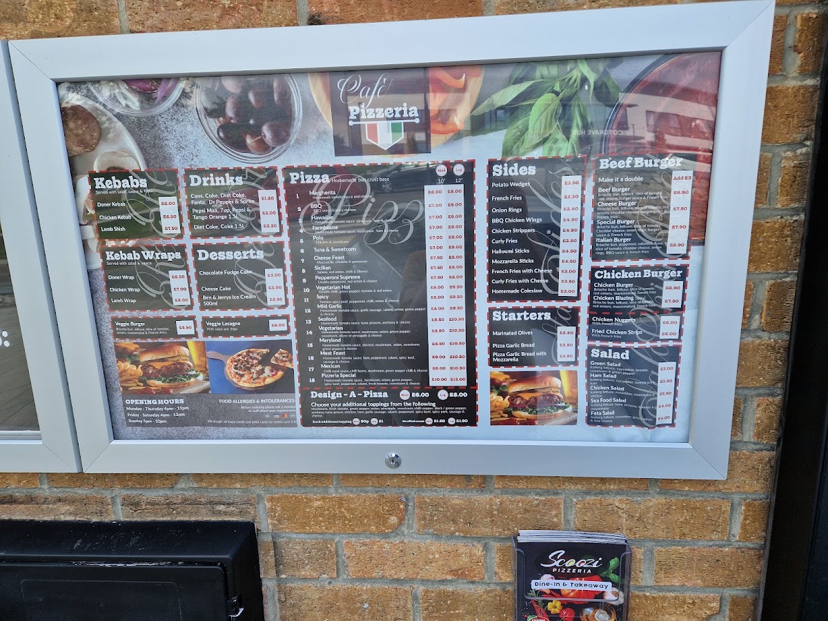 Cafe Pizzeria cotgrave Photo Menu 2