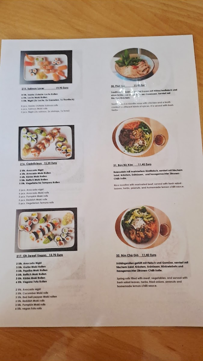 Restaurant Reiskorn Photo Menu 1