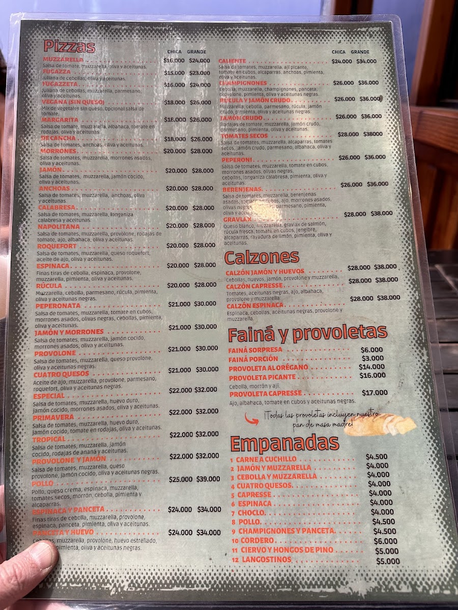 Pizza Cala Photo Menu 1