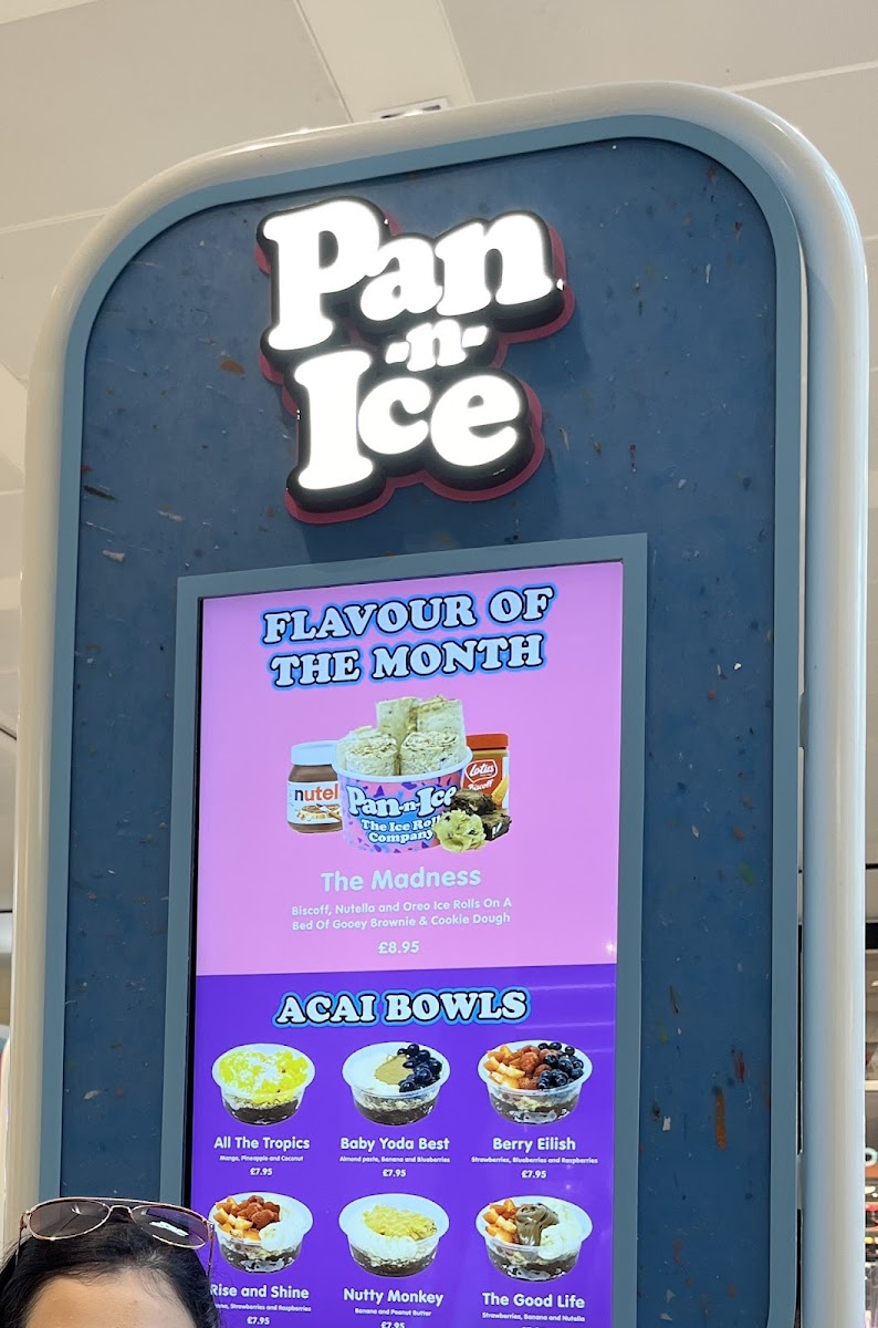 Pan-n-Ice Westfield Stratford Photo Menu 2