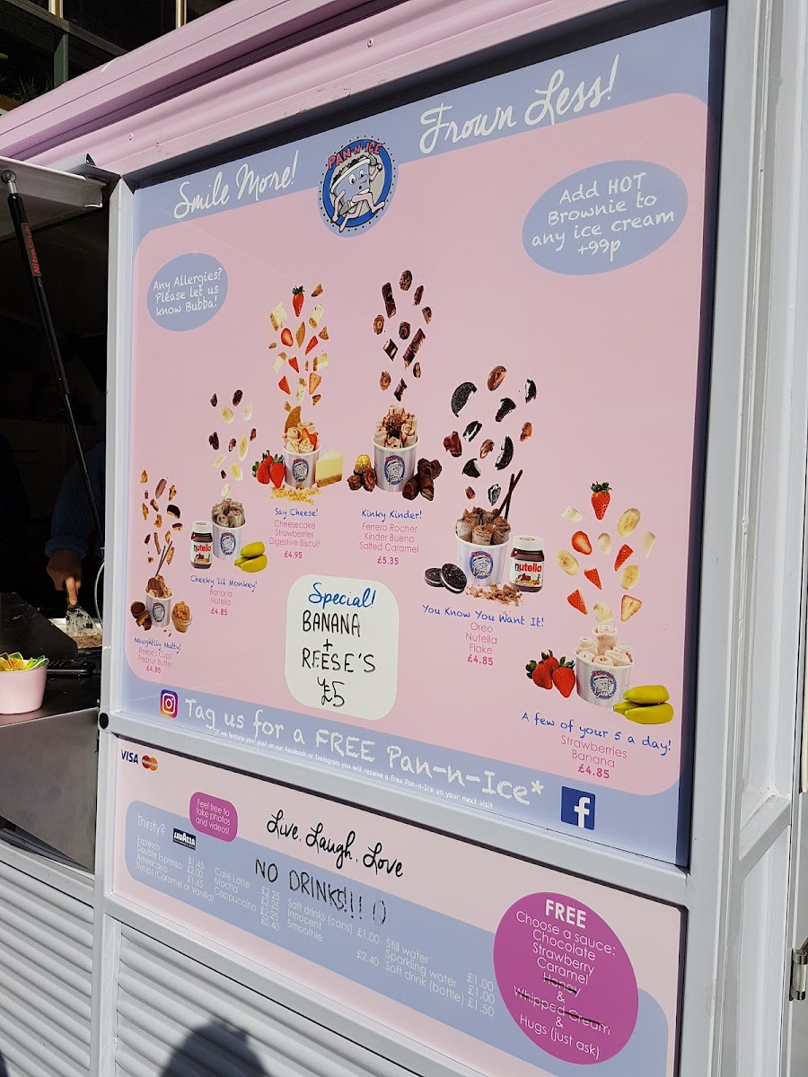 Pan-n-Ice Westfield Stratford Photo Menu 3
