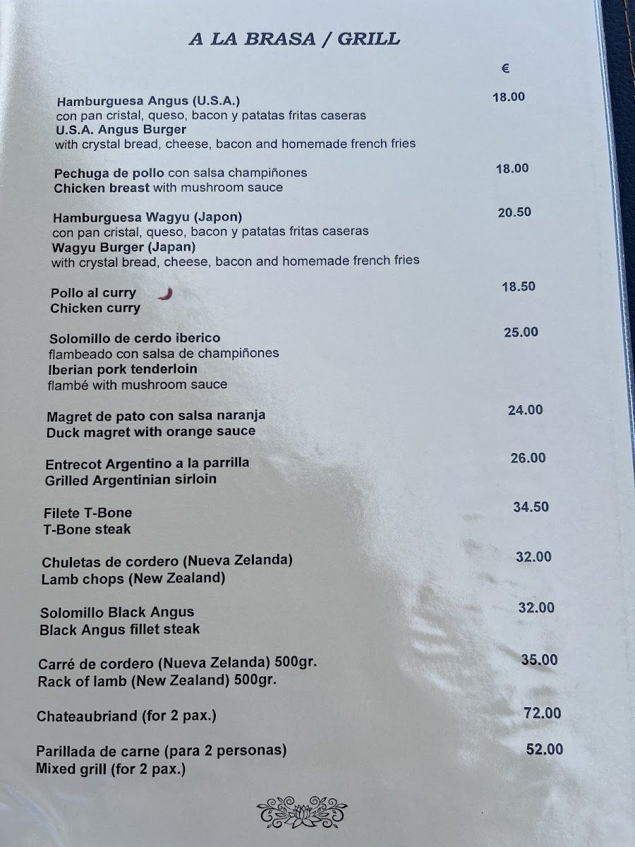 Oliver Twist Restaurant Photo Menu 2