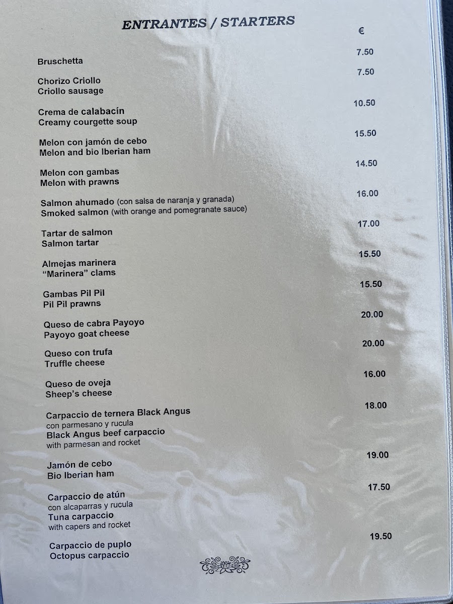Oliver Twist Restaurant Photo Menu 4
