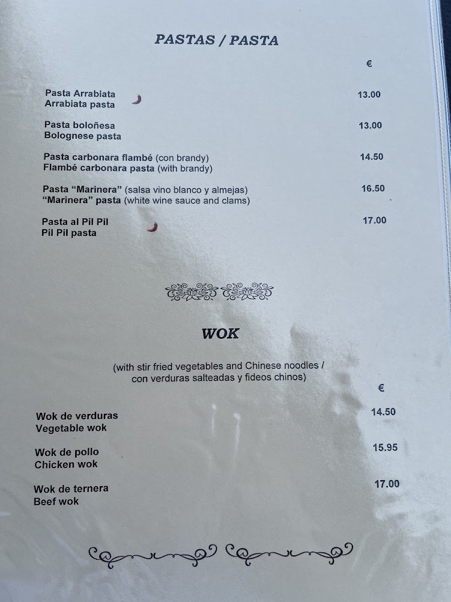 Oliver Twist Restaurant Photo Menu 6
