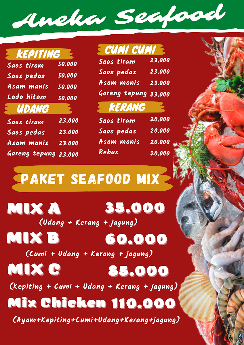 Radenfood Bebek bakar dan seafood Photo Menu 2