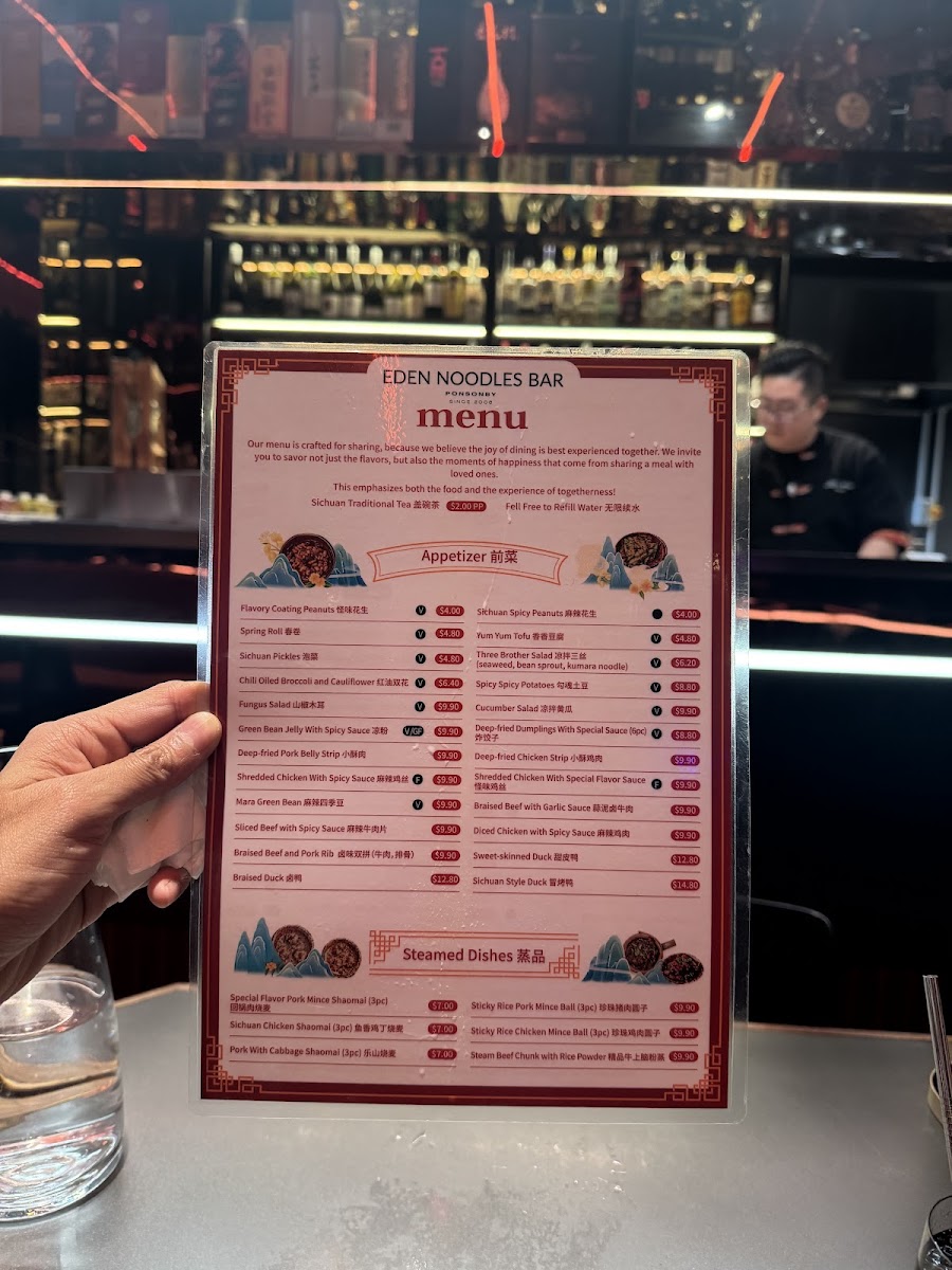 Eden Noodles Bar Ponsonby Photo Menu 9