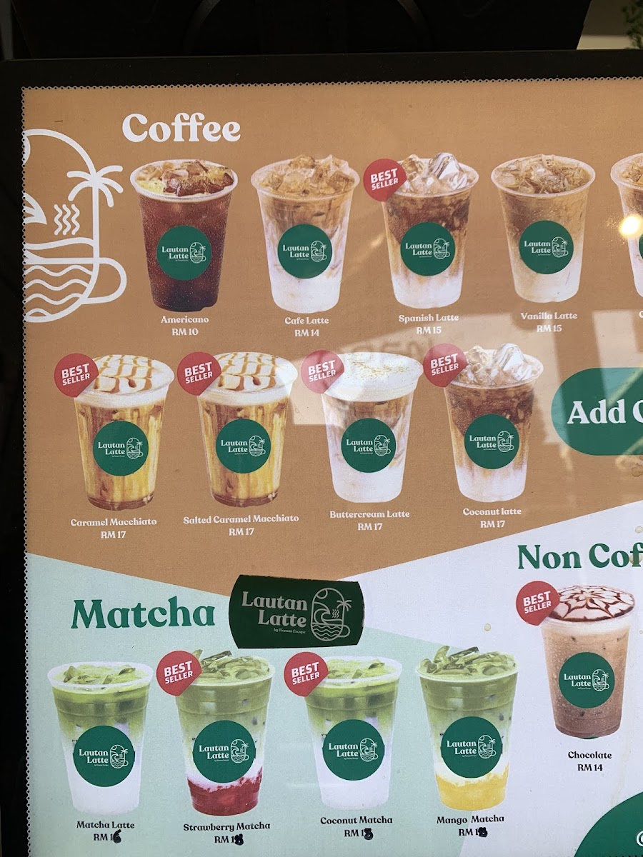 Lautan Latte Cafe Photo Menu 2