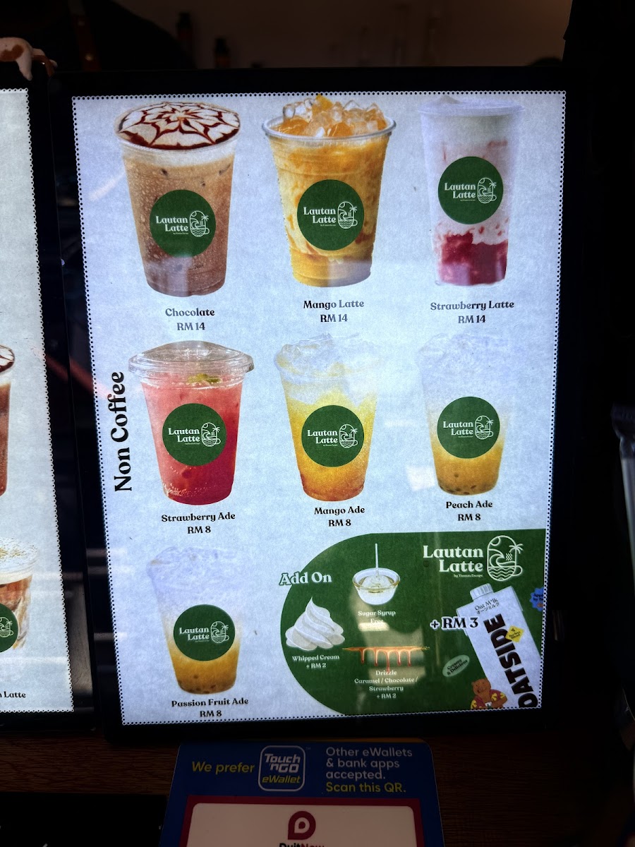 Lautan Latte Cafe Photo Menu 3