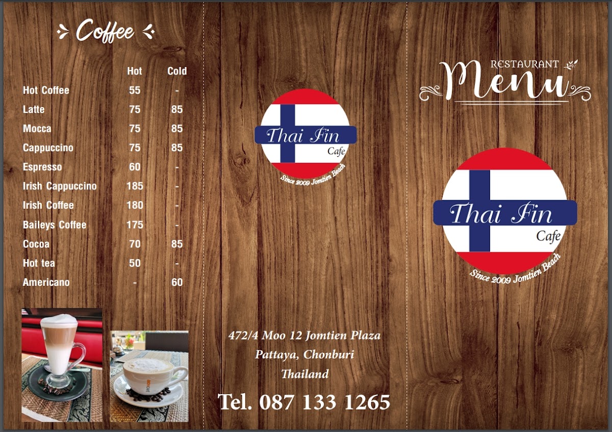 ThaiFin Cafe Photo Menu 2