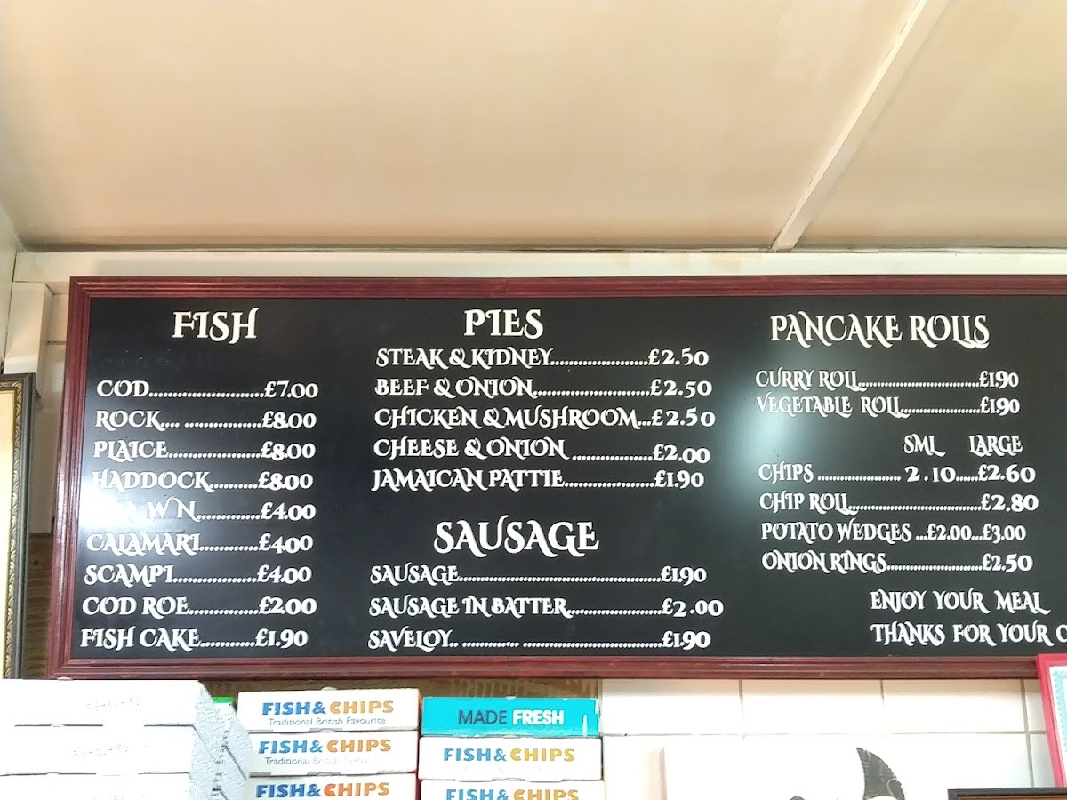 George’s Fish Bar Photo Menu 4