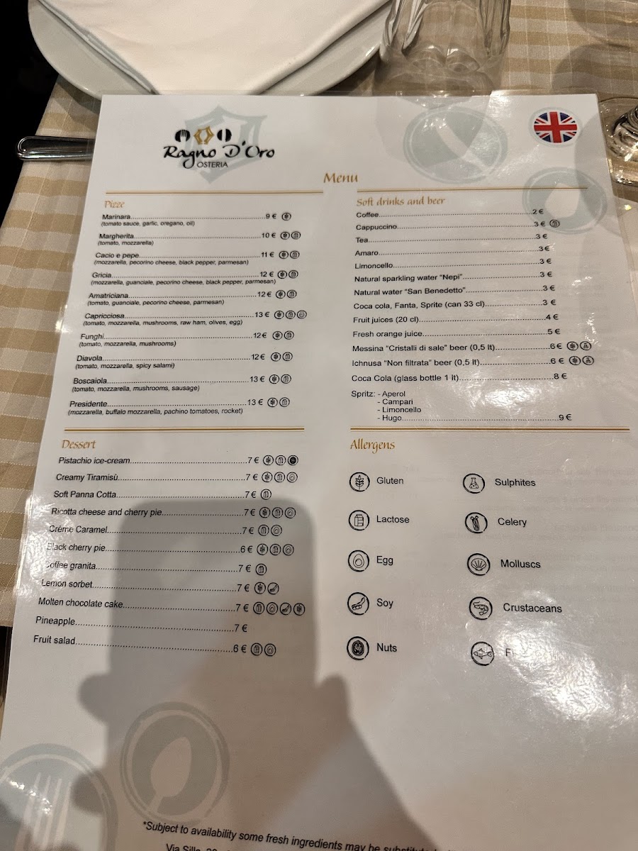 Osteria Ragno d'oro Photo Menu 10