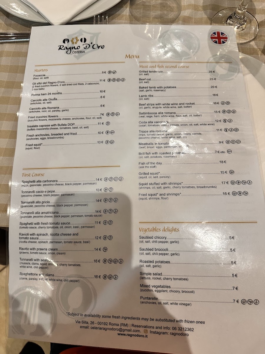 Osteria Ragno d'oro Photo Menu 4