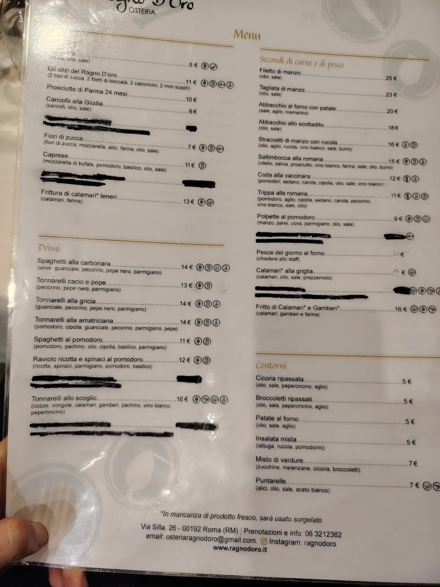 Osteria Ragno d'oro Photo Menu 5