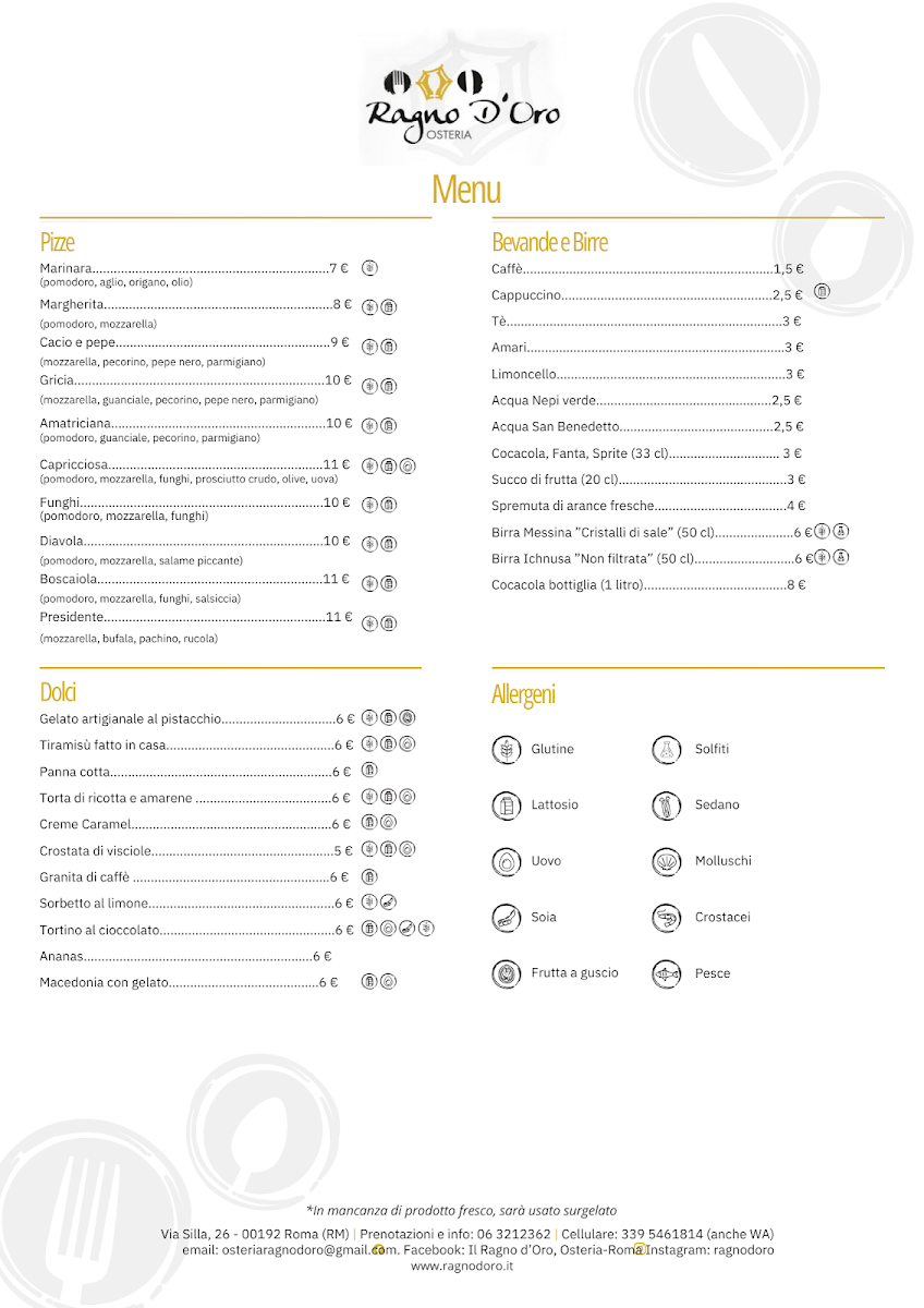 Osteria Ragno d'oro Photo Menu 9