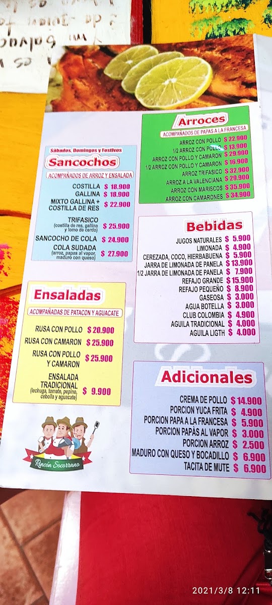 Restaurante Rincón Socorrano Photo Menu 5