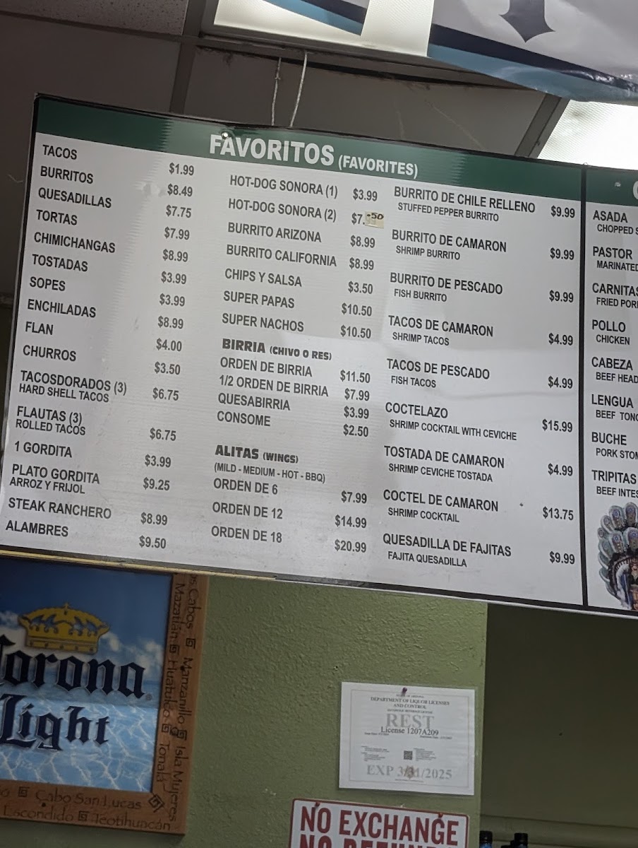Taco Mich & Bar Photo Menu 9