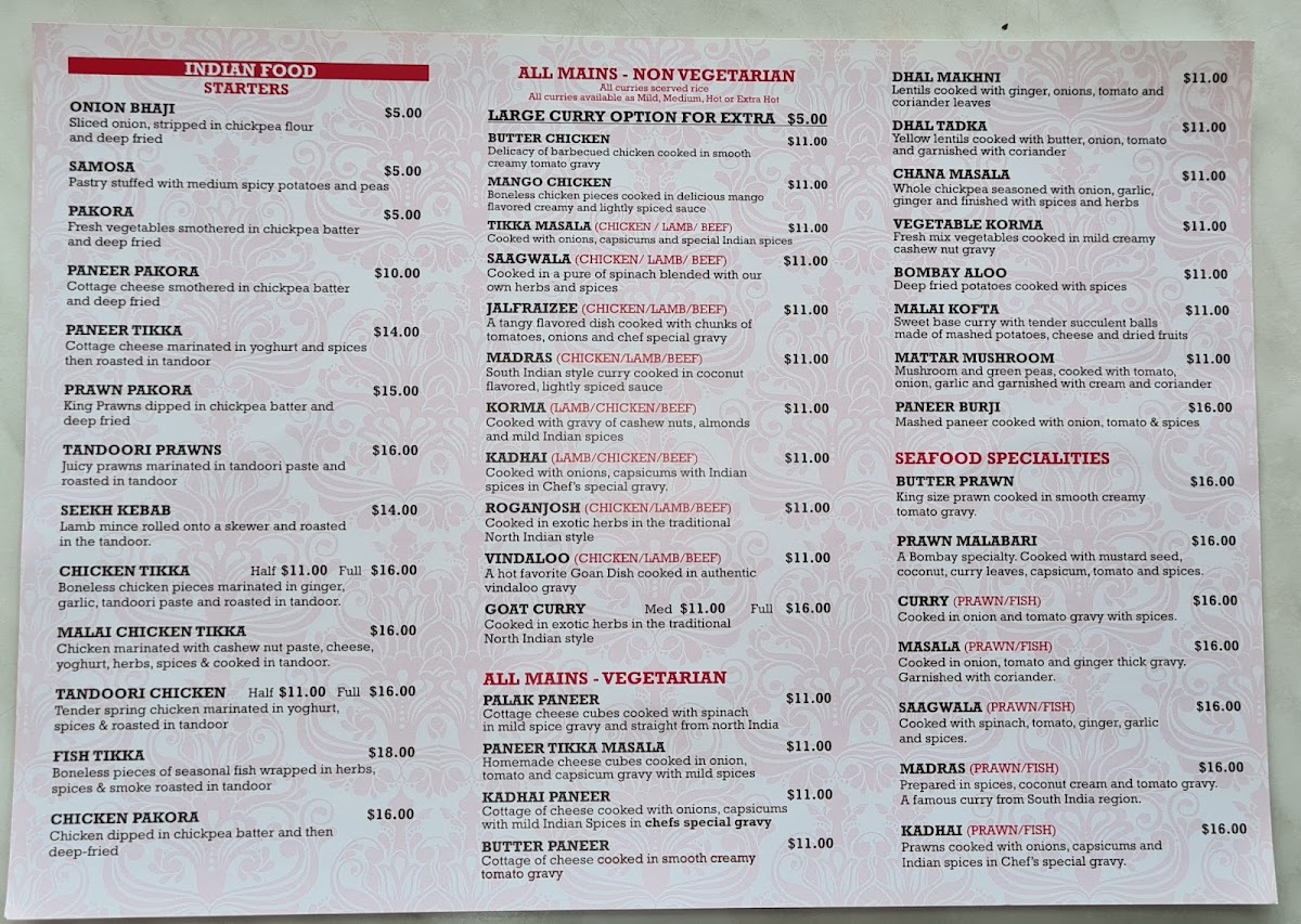 Empress of india Photo Menu 10