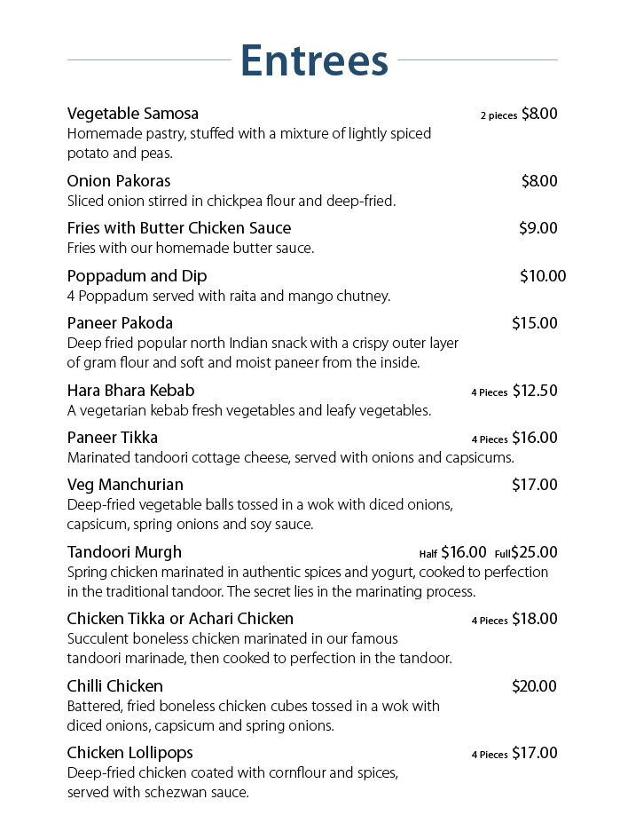 Empress of india Photo Menu 4
