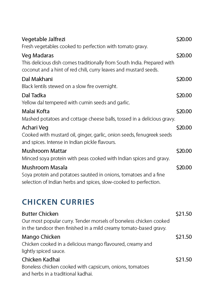 Empress of india Photo Menu 5