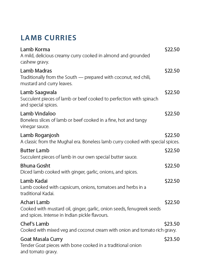 Empress of india Photo Menu 7