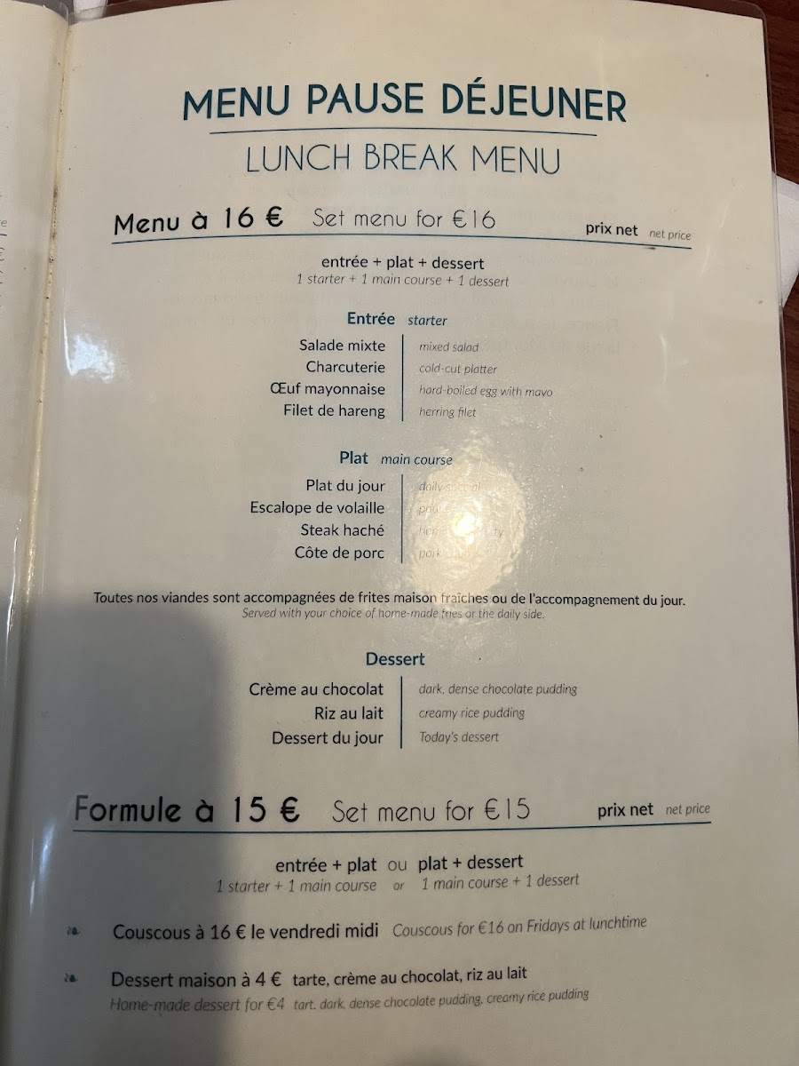 L'Ecrin Photo Menu 1