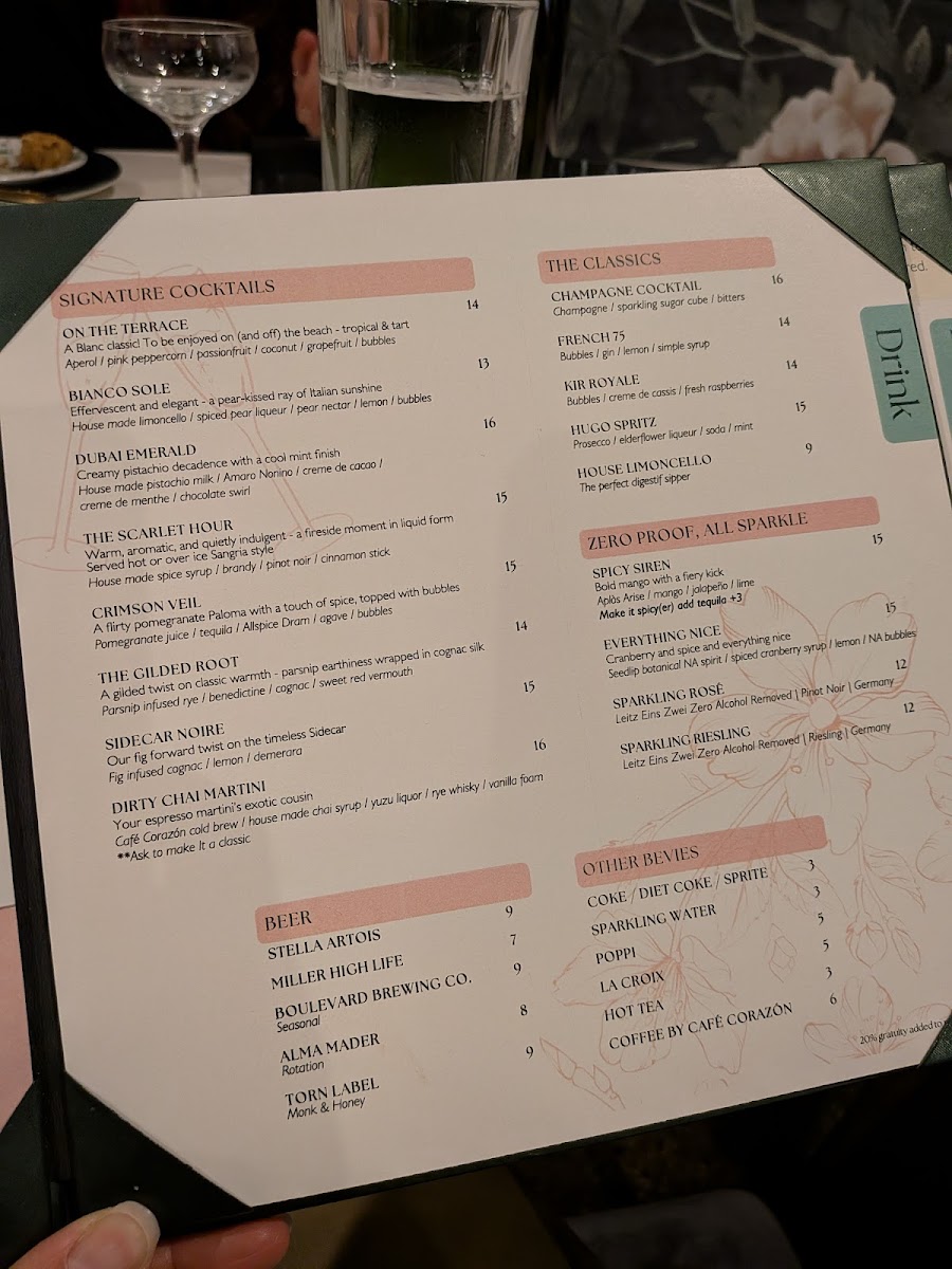 Blanc Champagne Bar Photo Menu 9