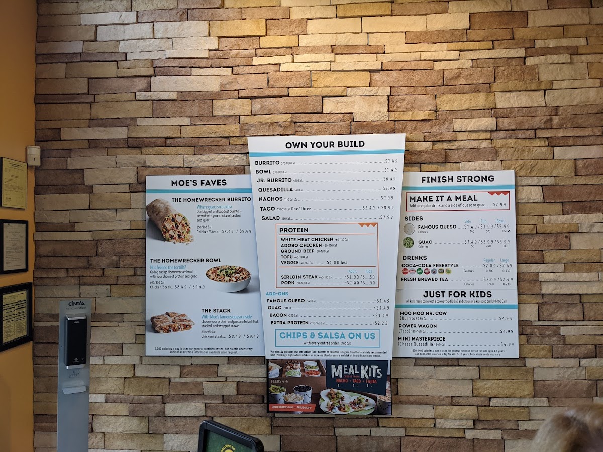 Moe's Southwest Grill Photo Menu 1
