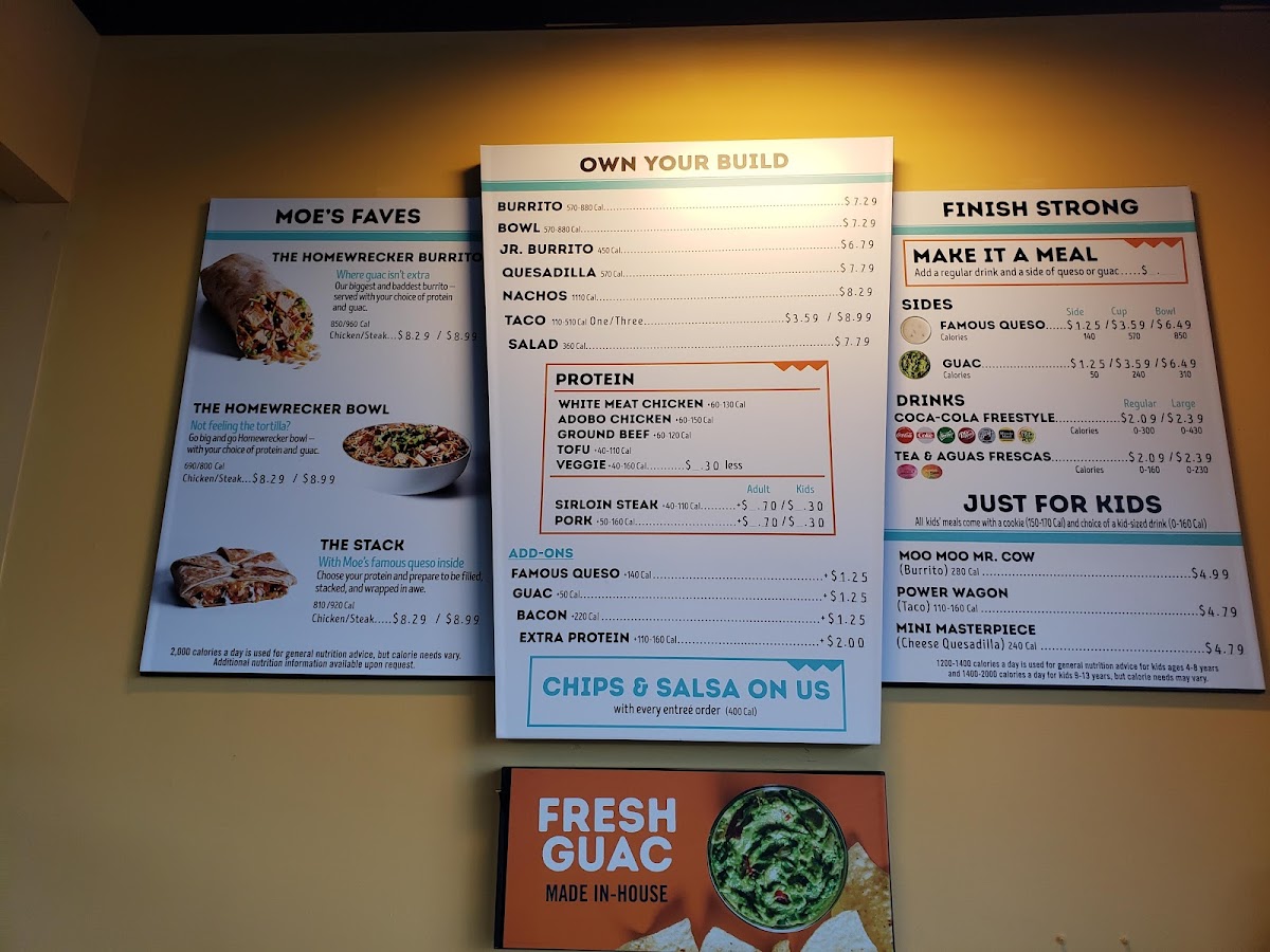 Moe's Southwest Grill Photo Menu 2