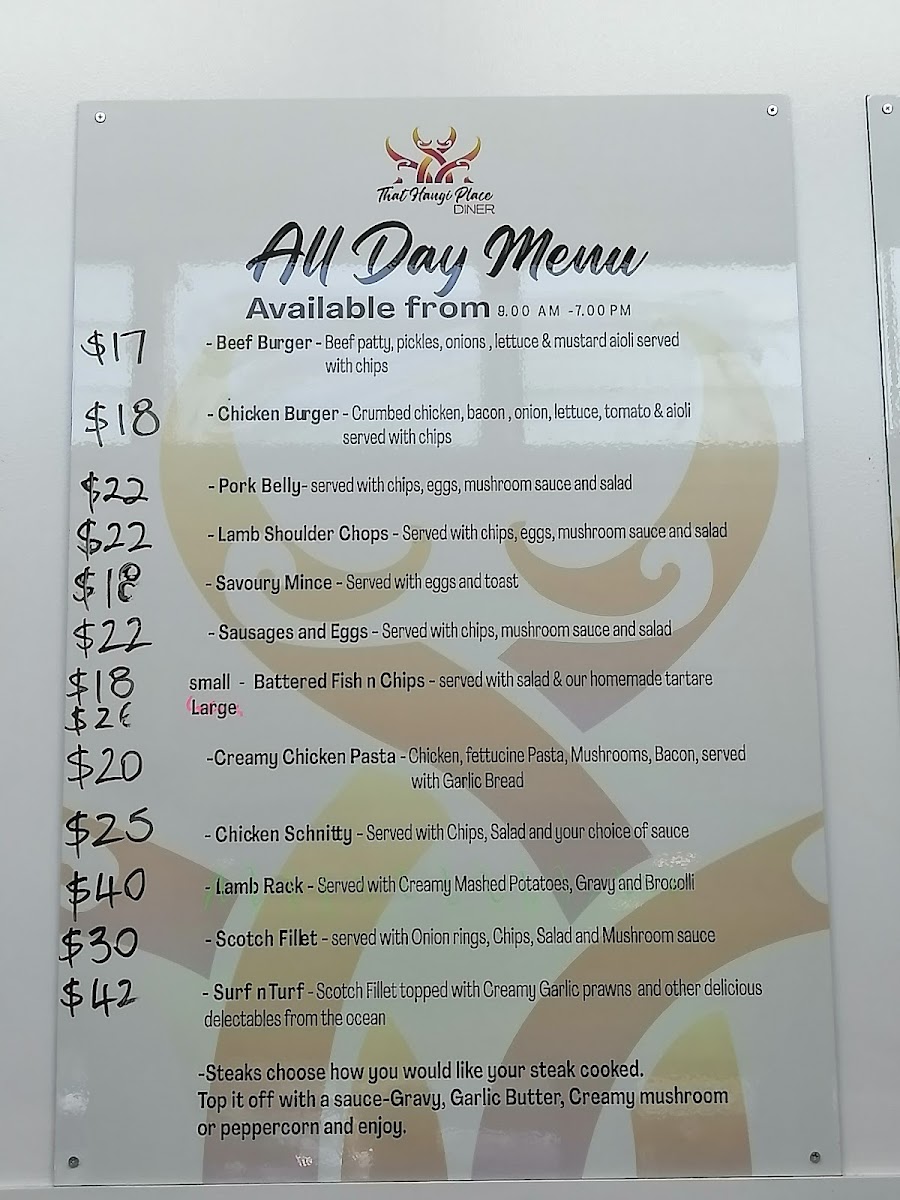 That Hangi Place Photo Menu 2