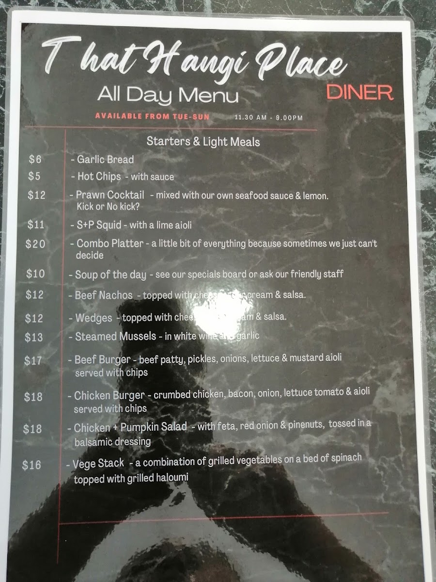 That Hangi Place Photo Menu 4