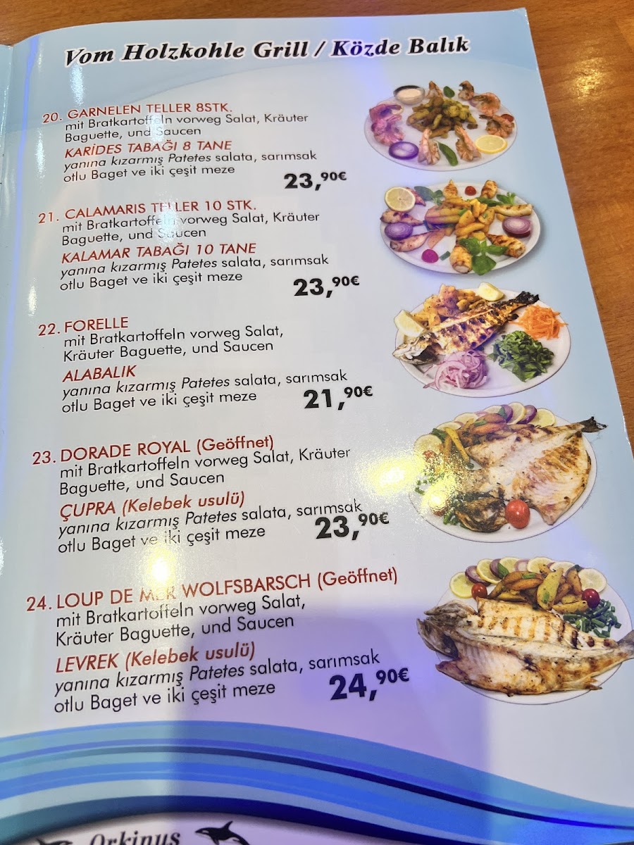 Orkinus Fisch-Grill-Haus Photo Menu 3
