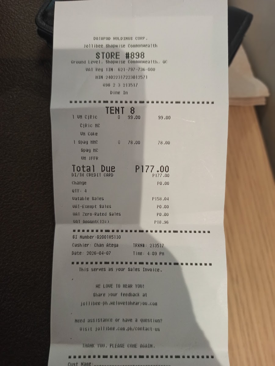 Jollibee Shopwise Commonwealth Photo 5