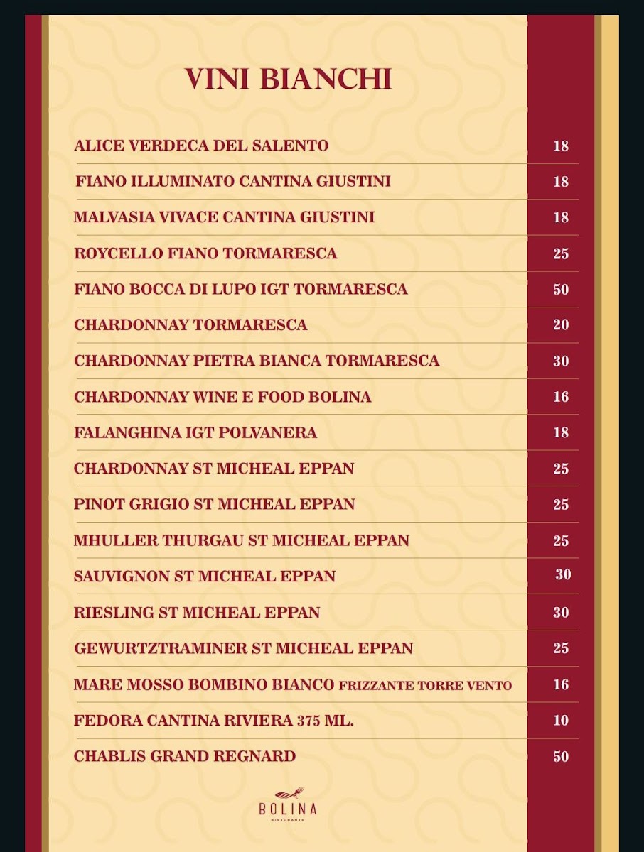Bolina Photo Menu 3